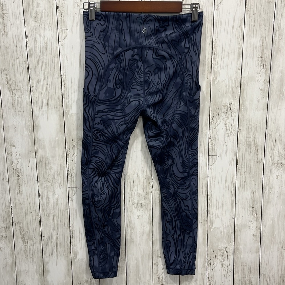 Athleta Ultimate Stash Pocket 7/8 Tight Legging Blue Size Small - Picture 4 of 6